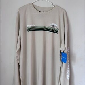 Columbia Men's Tan Long Sleeve Tee
